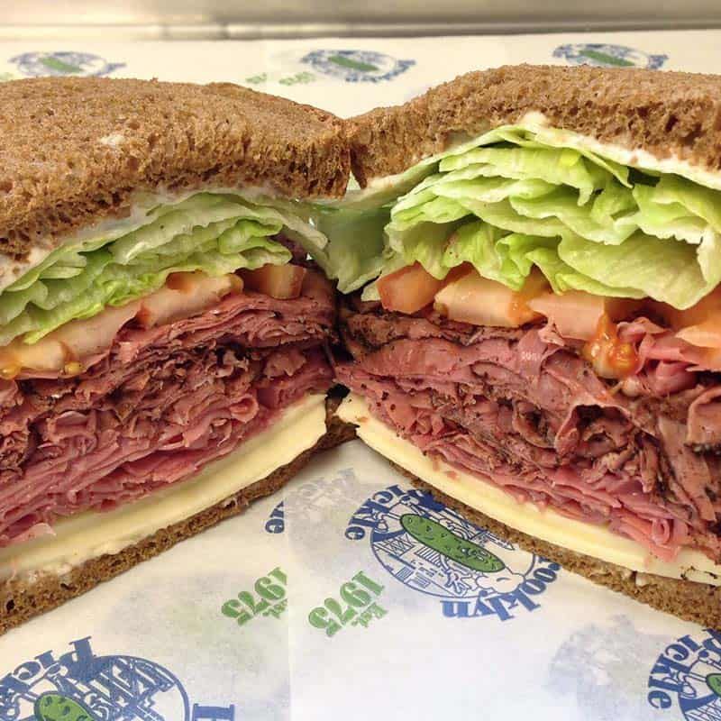 Brooklyn Pickle Special on dark rye