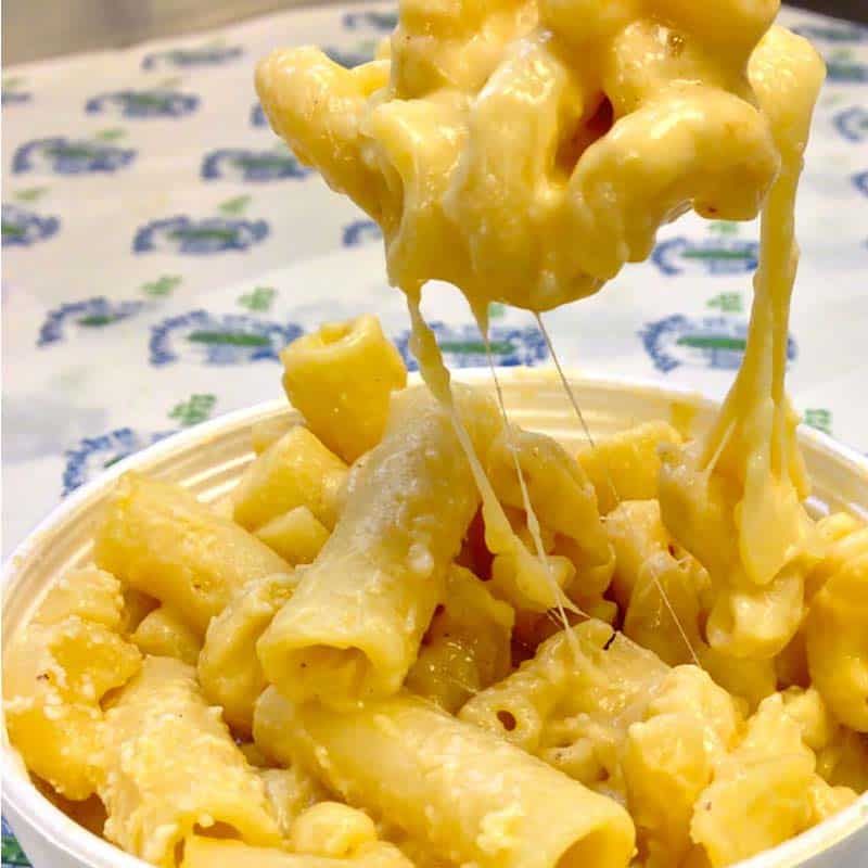 Cup of baked mac and cheese