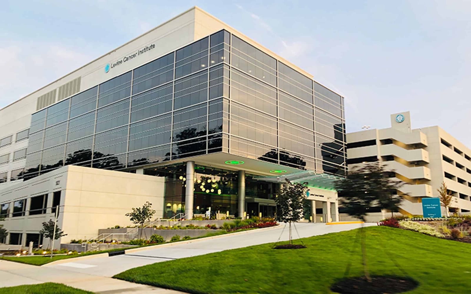 Atrium Health Levine Cancer Institute building in Charlotte, home of Brooklyn Pickle Charlotte